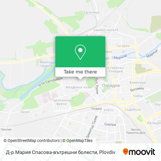 Д-р Мария Спасова-вътрешни болести map