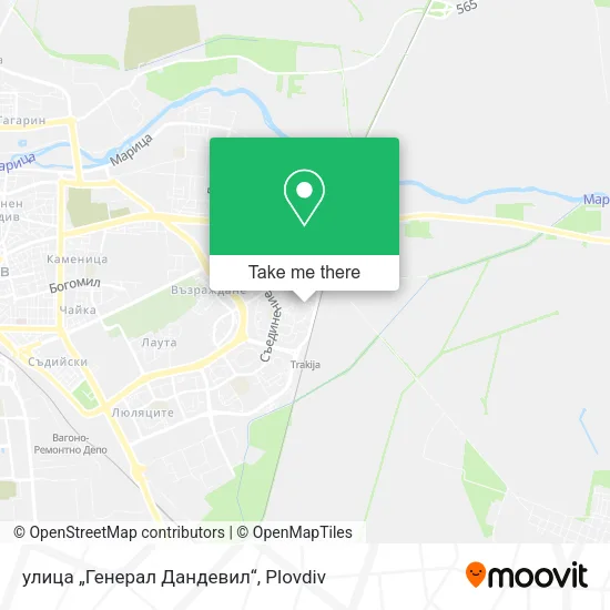 Карта улица „Генерал Дандевил“