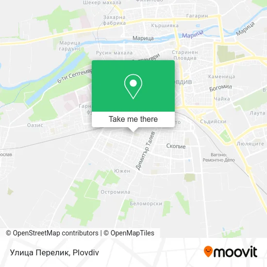 Карта Улица Перелик