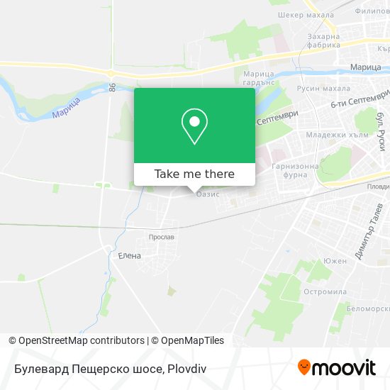 Карта Булевард Пещерско шосе