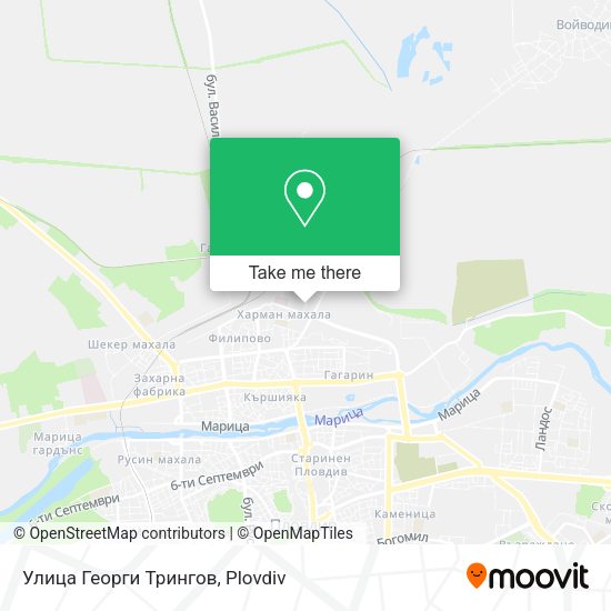 Карта Улица Георги Трингов