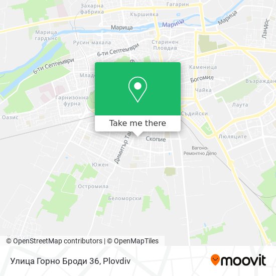 Улица Горно Броди 36 map