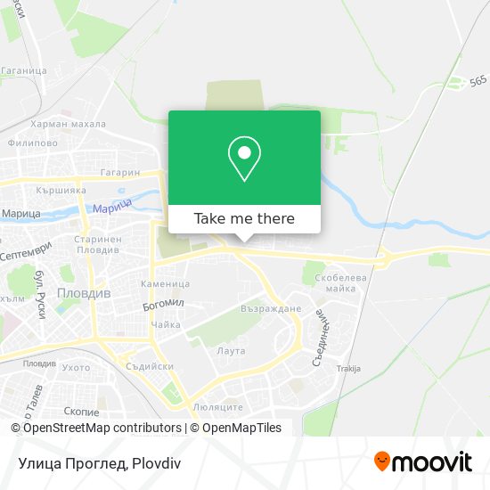 Улица Проглед map