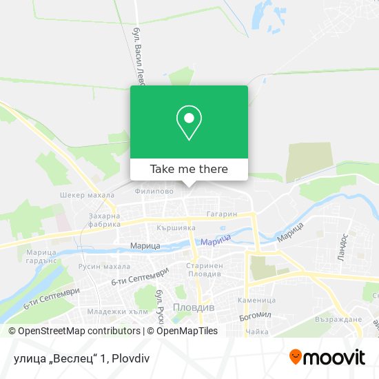 улица „Веслец“ 1 map
