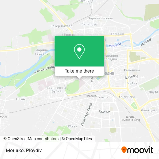 Карта Монако