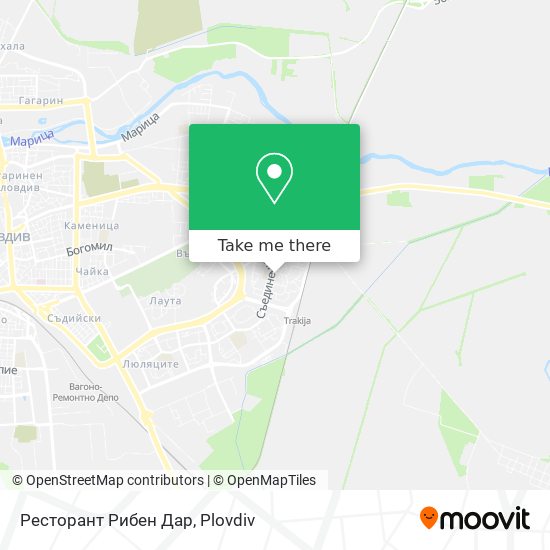 Ресторант Рибен Дар map