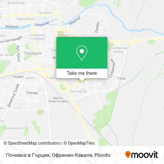 Карта Почивка в Гърция, Офринио-Кавала