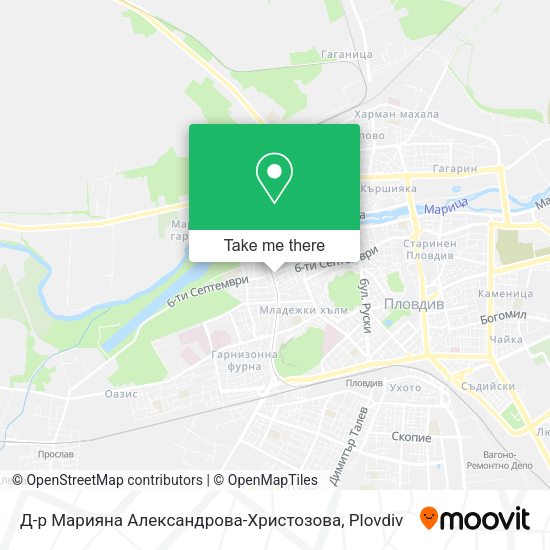 Карта Д-р Марияна Александрова-Христозова