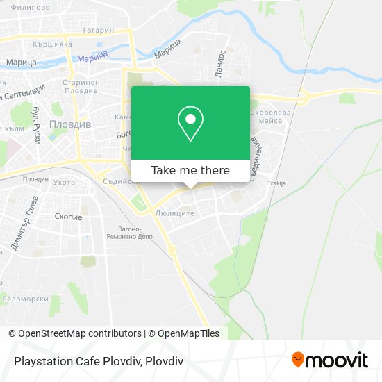Playstation Cafe Plovdiv map