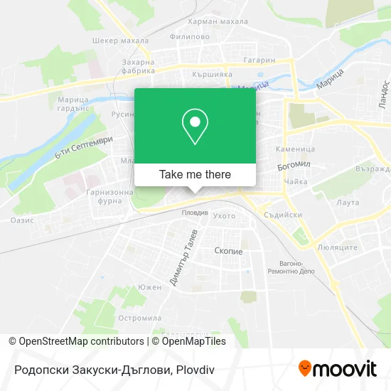 Карта Родопски Закуски-Дъглови