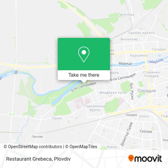 Карта Restaurant Grebeca