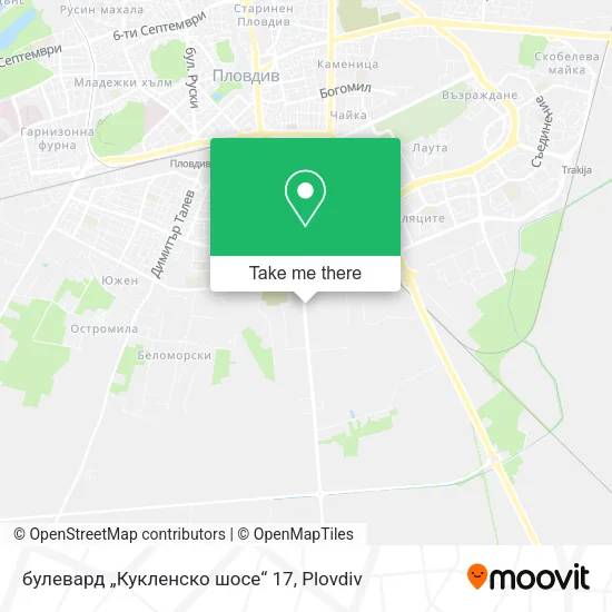 Карта булевард „Кукленско шосе“ 17