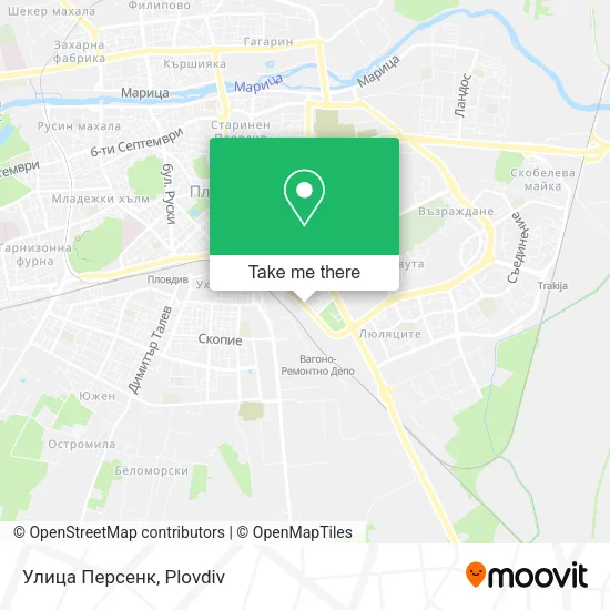Карта Улица Персенк