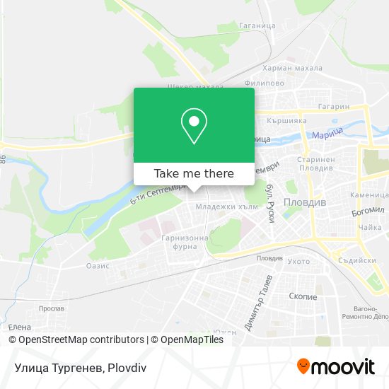 Улица Тургенев map