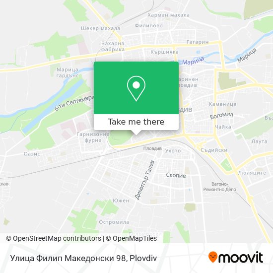 Улица Филип Македонски 98 map