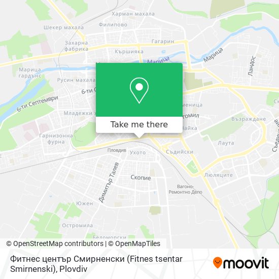 Фитнес център Смирненски (Fitnes tsentar Smirnenski) map