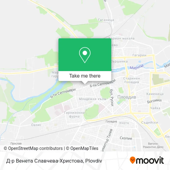 Карта Д-р Венета Славчева-Христова