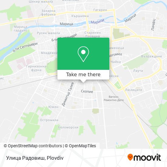 Улица Радовиш map