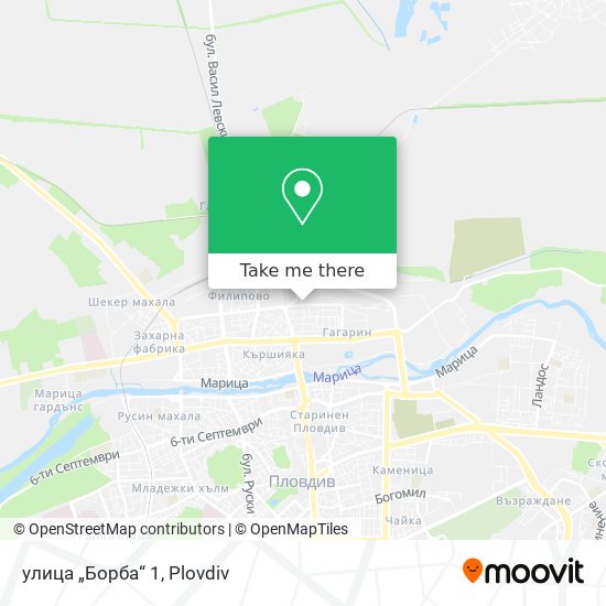 улица „Борба“ 1 map