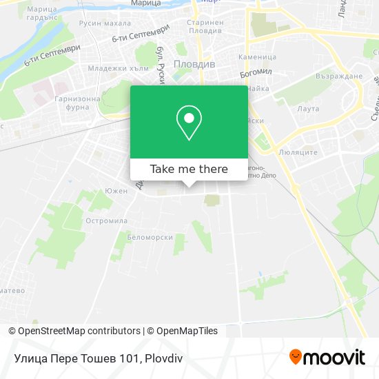 Улица Пере Тошев 101 map