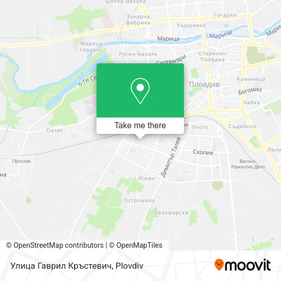 Карта Улица Гаврил Кръстевич