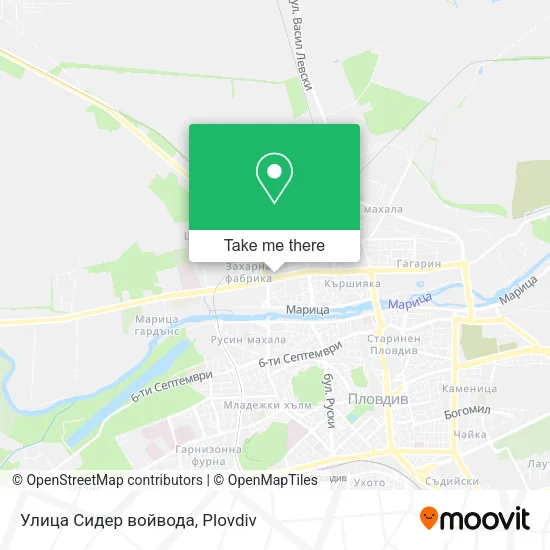Карта Улица Сидер войвода