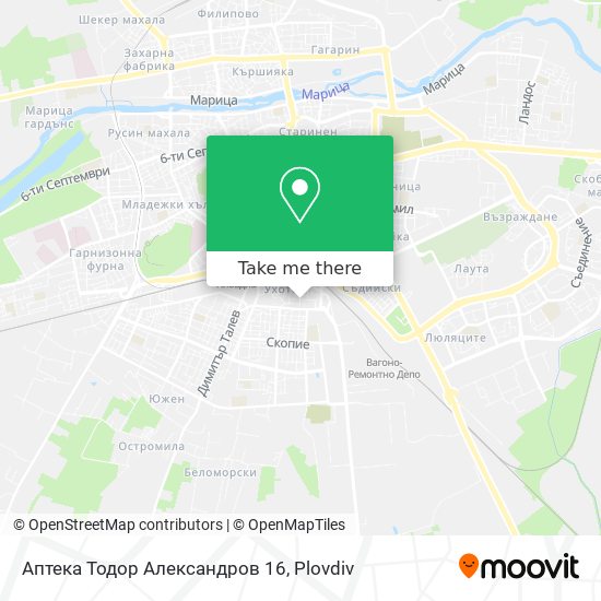 Аптека Тодор Александров 16 map