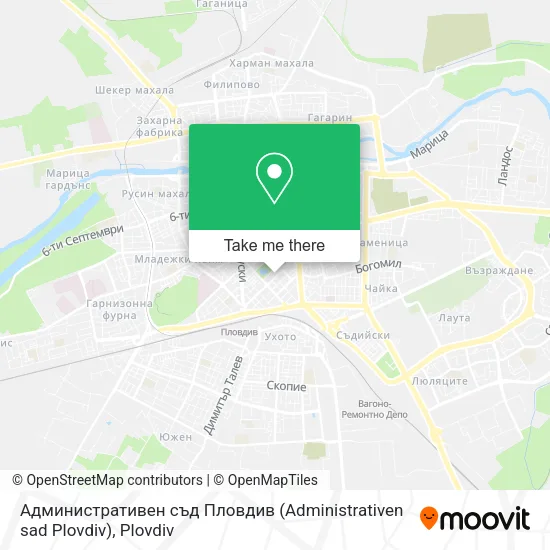Карта Административен съд Пловдив (Administrativen sad Plovdiv)