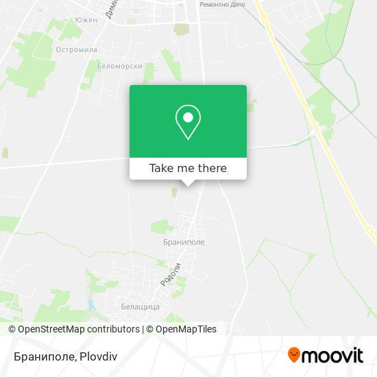 Браниполе map