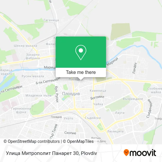Карта Улица Митрополит Панарет 30