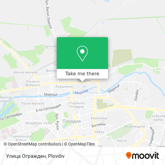 Улица Огражден map