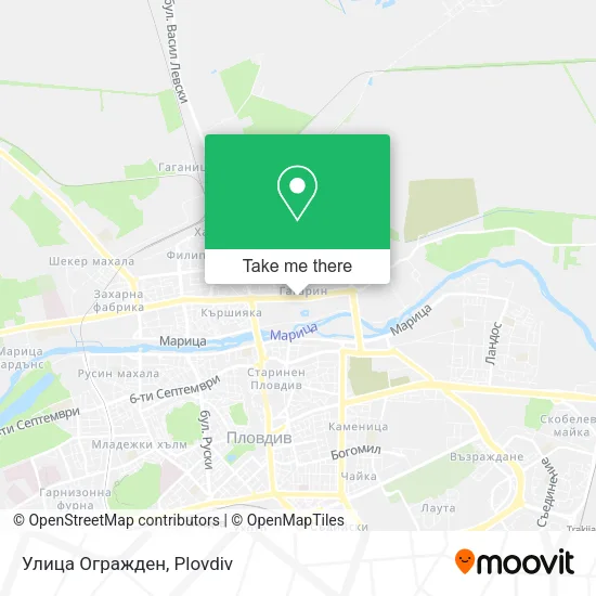 Улица Огражден map