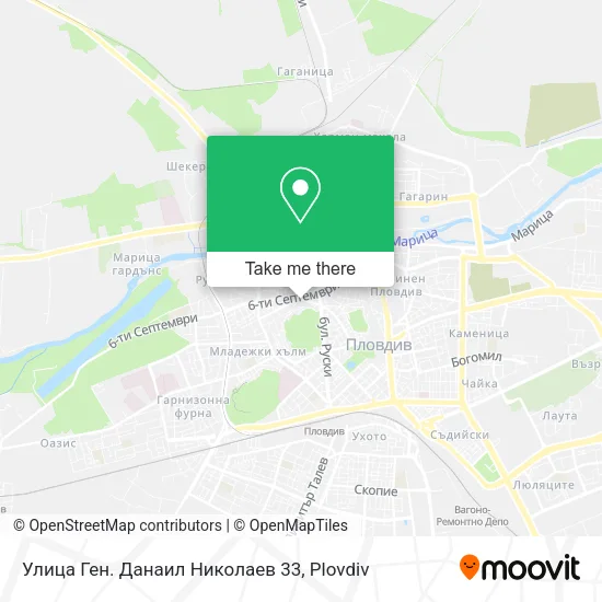 Карта Улица Ген. Данаил Николаев 33