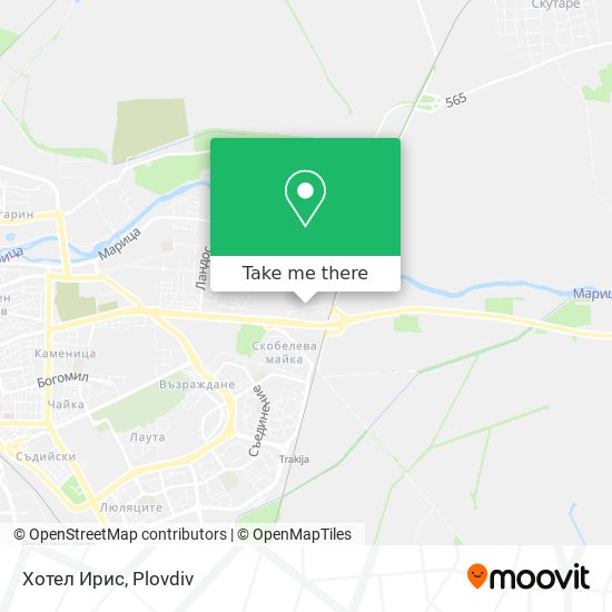 Хотел Ирис map