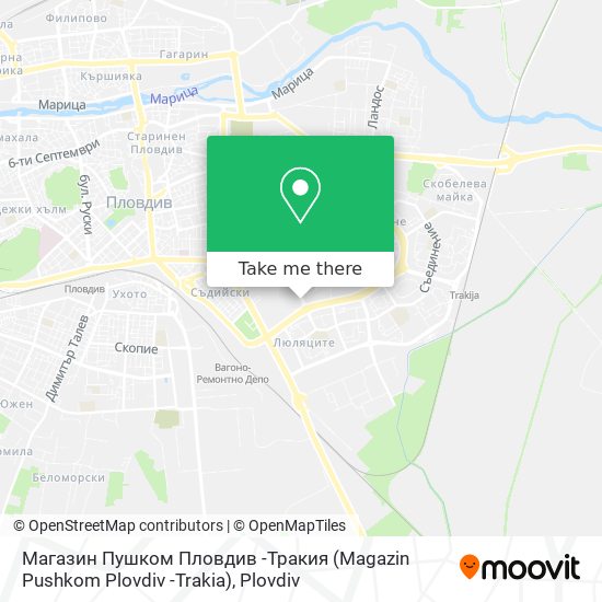 Магазин Пушком Пловдив -Тракия (Magazin Pushkom Plovdiv -Trakia) map