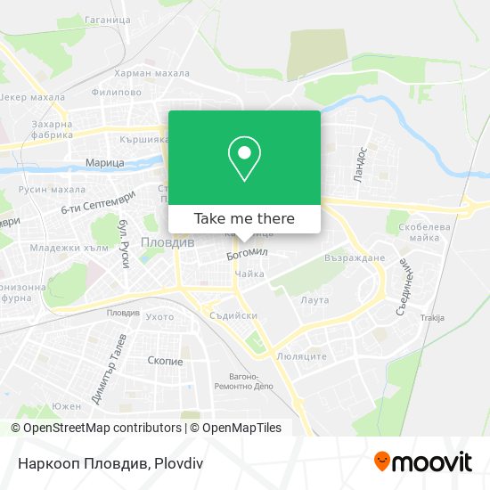 Наркооп Пловдив map