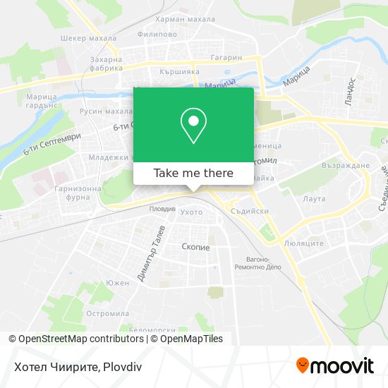 Хотел Чиирите map