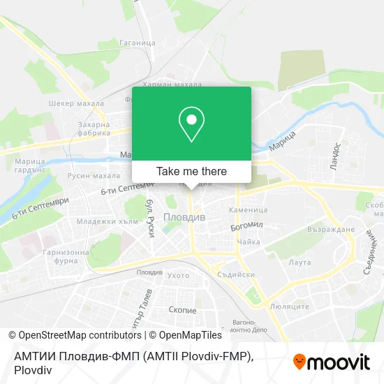 Карта АМТИИ Пловдив-ФМП (AMTII Plovdiv-FMP)