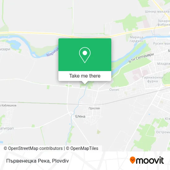 Карта Първенецка Река