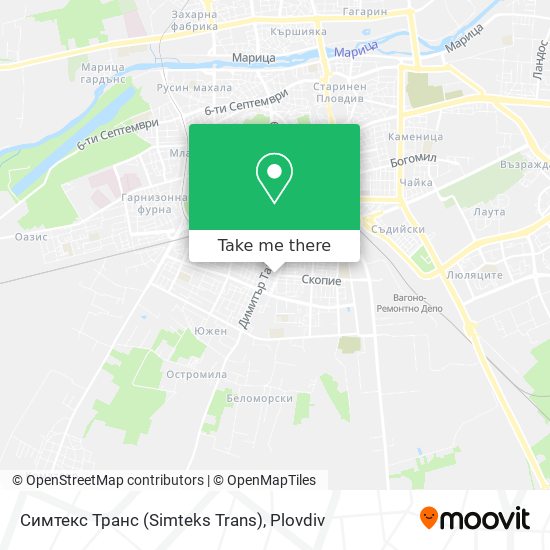 Симтекс Транс (Simteks Trans) map