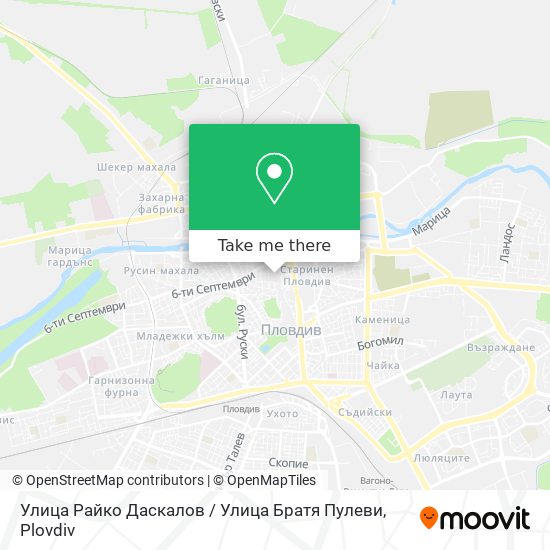 Улица Райко Даскалов / Улица Братя Пулеви map