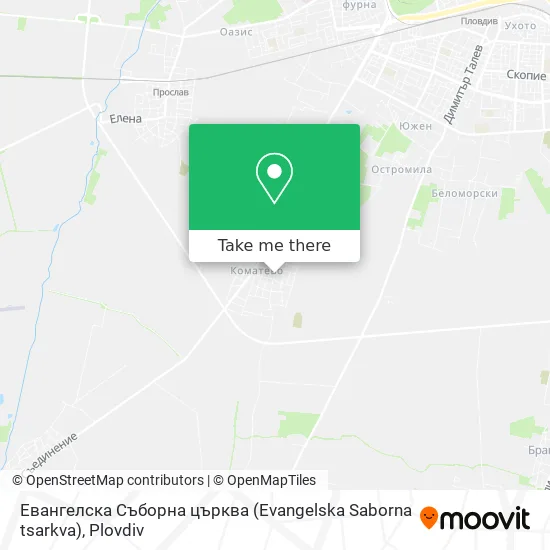 Карта Евангелска Съборна църква (Evangelska Saborna tsarkva)