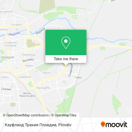 Карта Кауфланд Тракия Пловдив