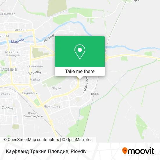 Карта Кауфланд Тракия Пловдив
