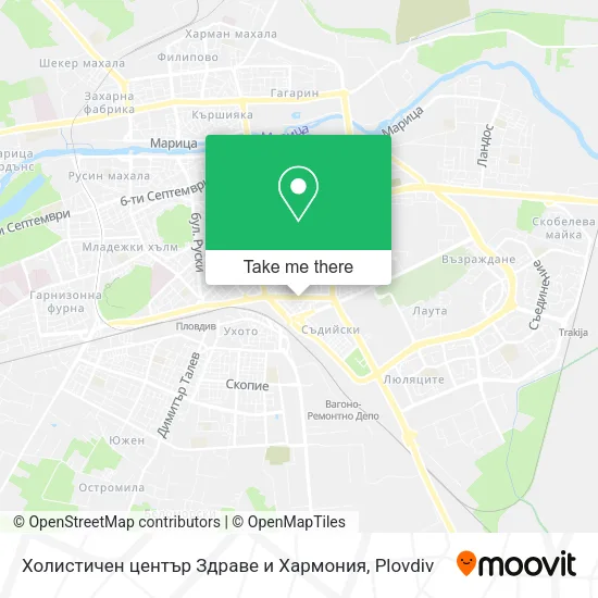 Карта Холистичен център Здраве и Хармония