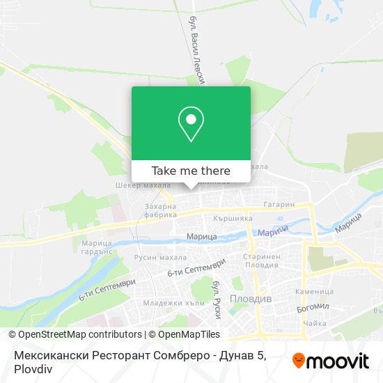 Мексикански Ресторант Сомбреро - Дунав 5 map