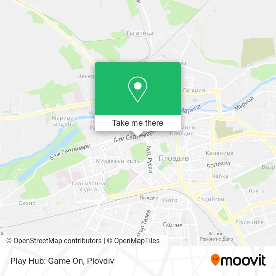 Карта Play Hub: Game On
