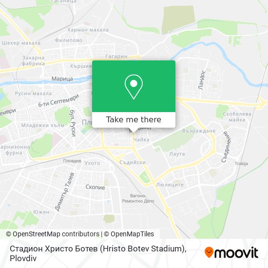 Стадион Христо Ботев (Hristo Botev Stadium) map