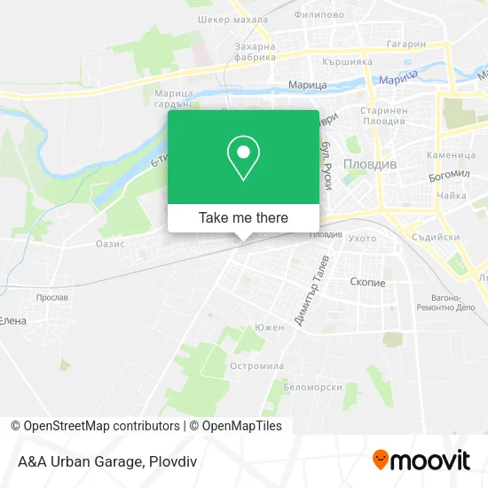 Карта A&A Urban Garage