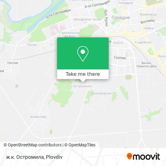 ж.к. Остромила map